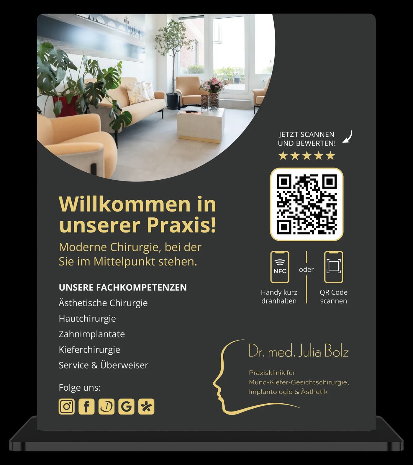 mumaboard Aufsteller von Dr. med. Julia Bolz